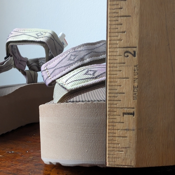 Teva Sandals Women's Size 8 Flatform Universal Sunscape Sandals Lagenlook Eco - Picture 13 of 14